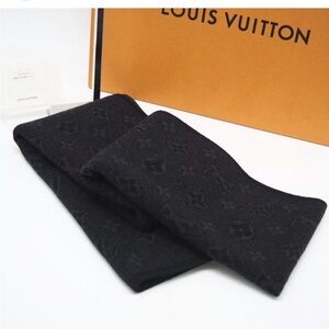 Louis Vuitton Charcoal Monogram Scarf